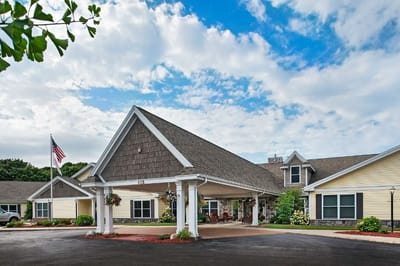 Exterior view of American House Charlevoix with blue sky