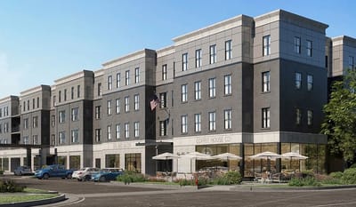 Exterior view of the Coffee House Co. at American House Meridian