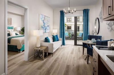 Modern shared living space in a senior facility