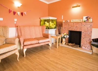 Interior common area with seating and decorations