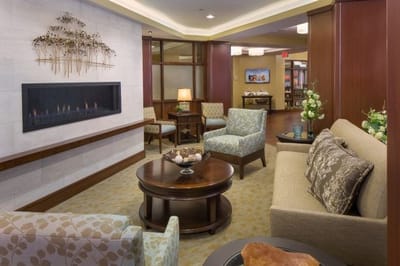 Interior lounge area with comfortable seating