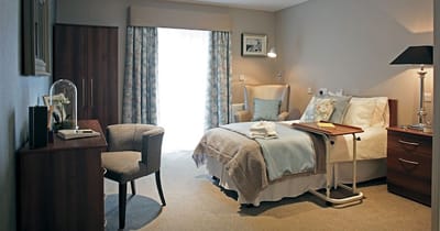 A well-furnished private resident room