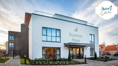 Exterior view of Braintree Mews Care Home building