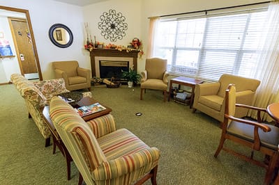 Cozy common area with comfortable seating