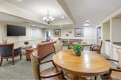 Interior common area with seating and decor