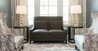 Cozy seating area in a facility common room