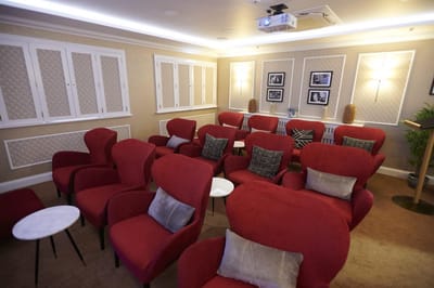Cozy interior seating in a common area
