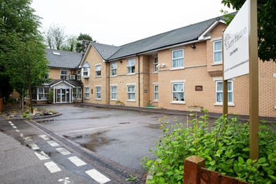 Exterior view of Cherry Hinton facility entrance
