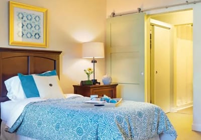 An interior view of a cozy resident room