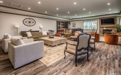 Common area with comfortable seating and decor