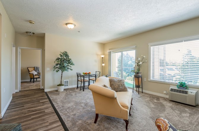 Bright and inviting interior living area
