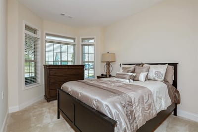 Cozy bedroom in assisted living facility