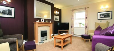 Cozy common area with seating and decor