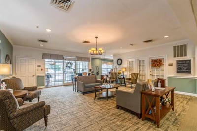 Interior common area with seating and decor