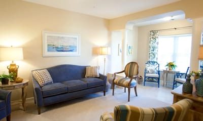 Cozy interior of a living area in the facility