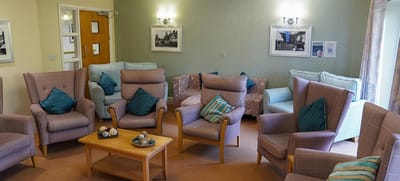 Interior lounge area with comfortable seating