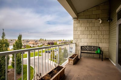 View from a balcony overlooking the neighborhood