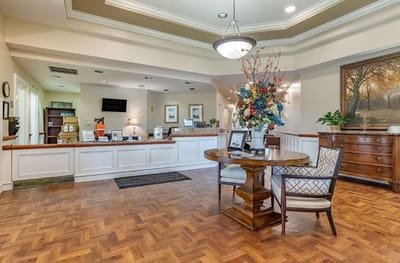 Interior view of a welcoming lobby area