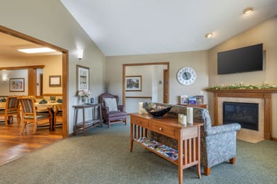 Common area with comfortable seating and decor