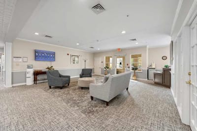 Interior common area with seating and decor
