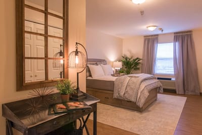 Cozy, well-decorated private resident room
