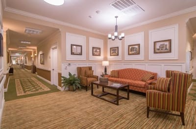 Interior common area with seating and decor