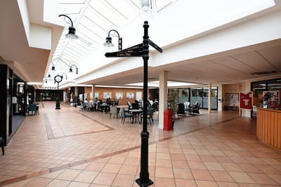 Common area with seating and natural light