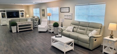 Bright common area with comfortable seating