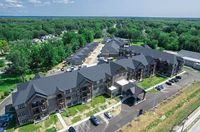 Aerial view of the VITALIA North Royalton facility