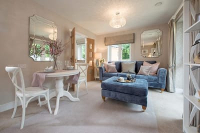 Cozy living area with stylish furniture and decor