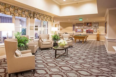 Interior common area with seating and decor