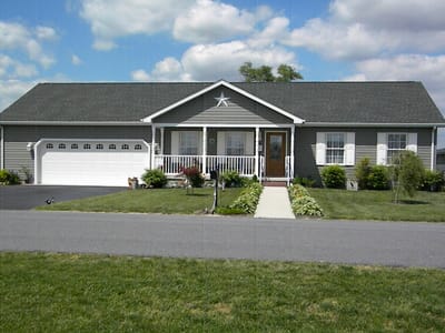 Exterior view of a single-story assisted living facility
