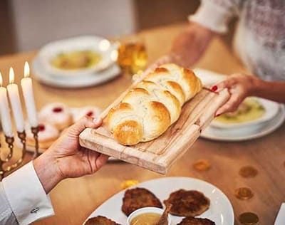 Delicious meal served at a dining table