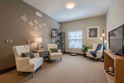 Cozy sitting area in a senior living facility