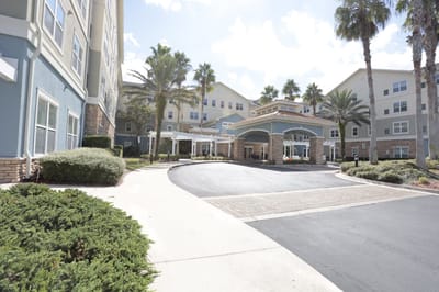 Entrance view of Camellia at Deerwood facility