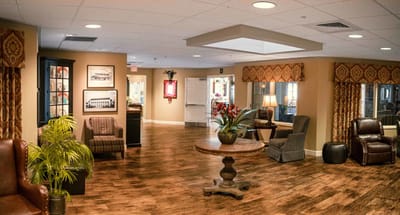Interior common area with seating and decor