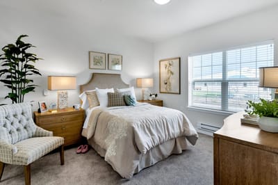 Cozy private resident room with natural light