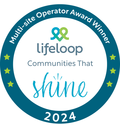 Inspirations Senior Living in Pahrump, assisted living in Pahrump, NV — Award badge stating "Multi-site Operator Award Winner 2024