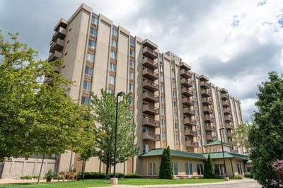 Exterior view of Maple Heights Senior Living facility