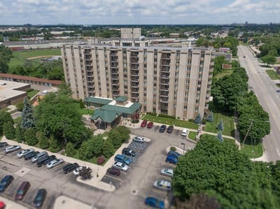 Aerial view of Maple Heights Senior Living facility
