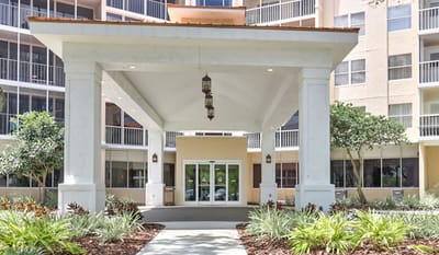 Entrance of the Sun Towers Retirement Community