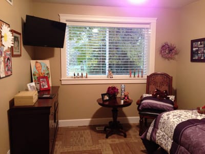 Cozy private resident room with decorations