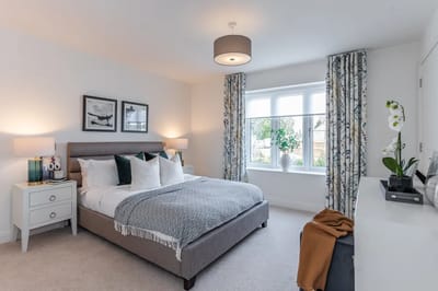 Well-decorated interior of a resident's room