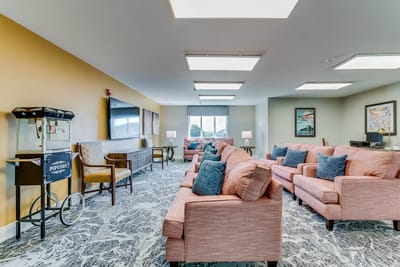 Common area with comfortable seating and light decor