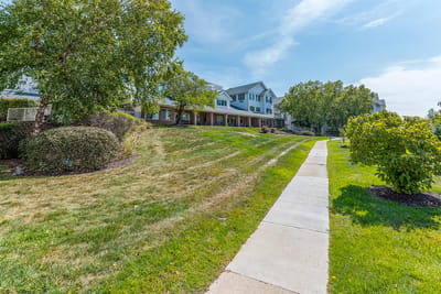 Pathway leading to outdoor areas of the facility