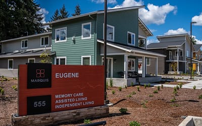 Exterior view of Marquis Eugene Independent Living facility