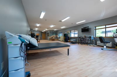 Interior view of a rehabilitation therapy room