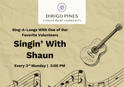 Promotional graphic for Singin' With Shaun event