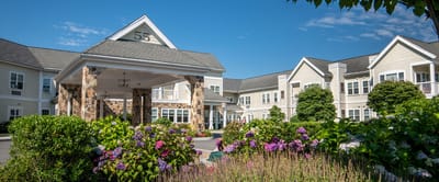Exterior view of The Knolls with landscaped gardens