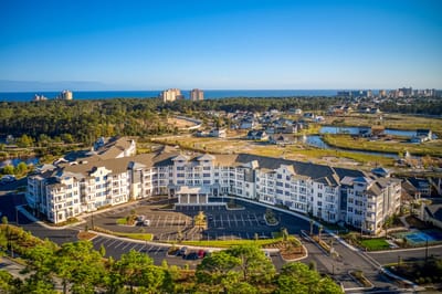 Aerial view of Portside at Grande Dunes facility